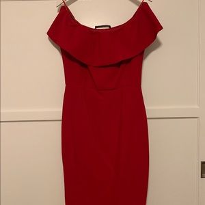 Zara off the shoulder cocktail dress